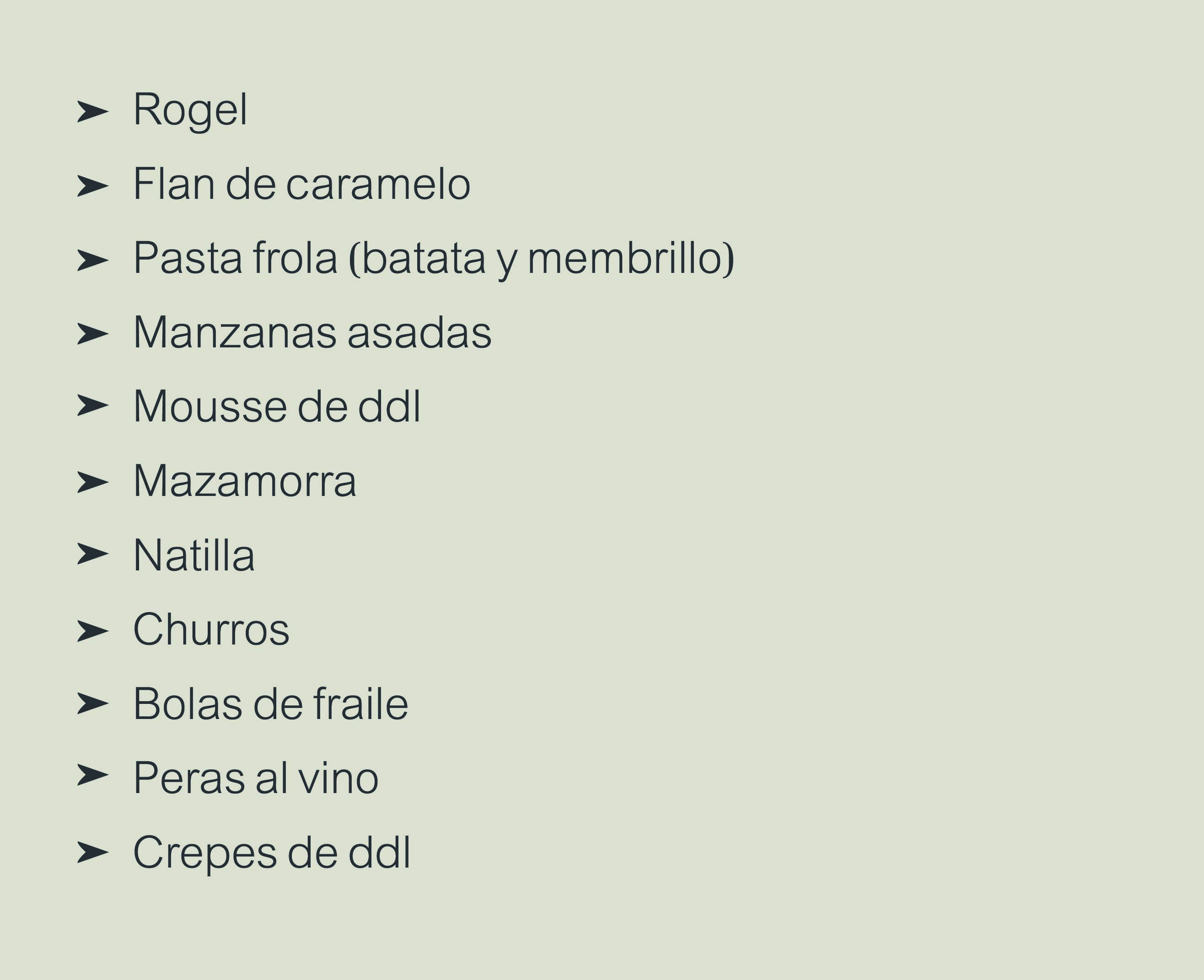 bebidas